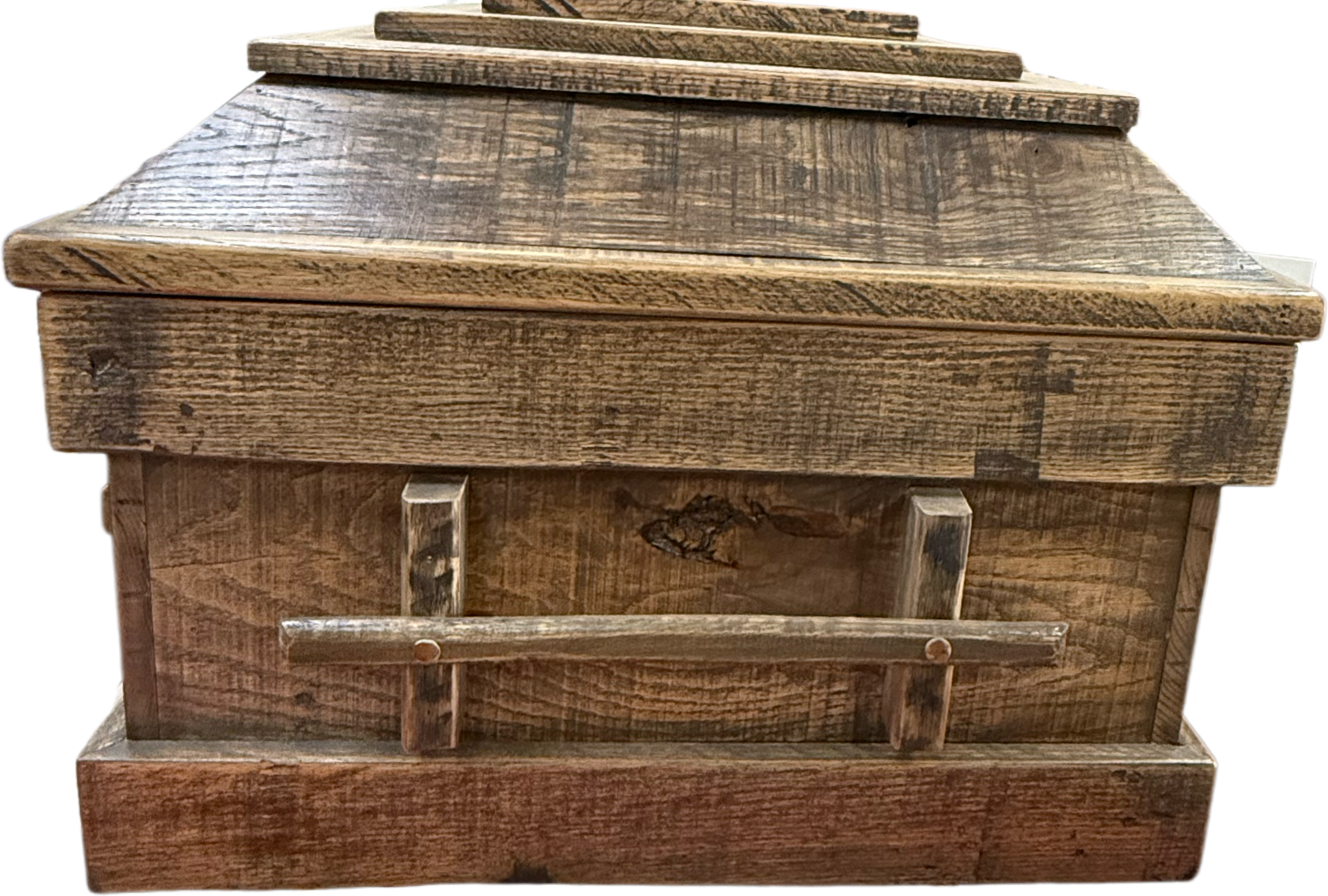 Rustic Casket Rustic Oak Casket | The Wooden Casket LLC