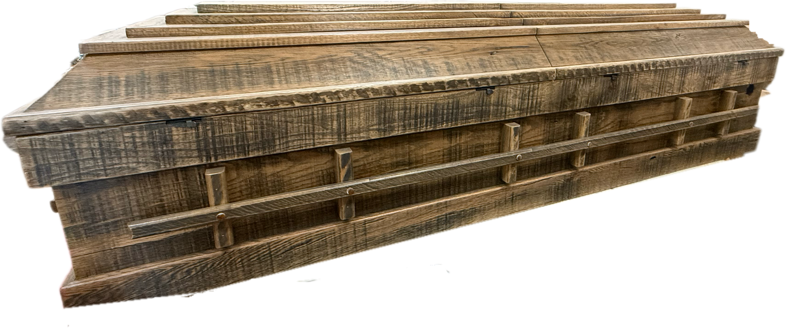 Rustic Casket Rustic Oak Casket | The Wooden Casket LLC