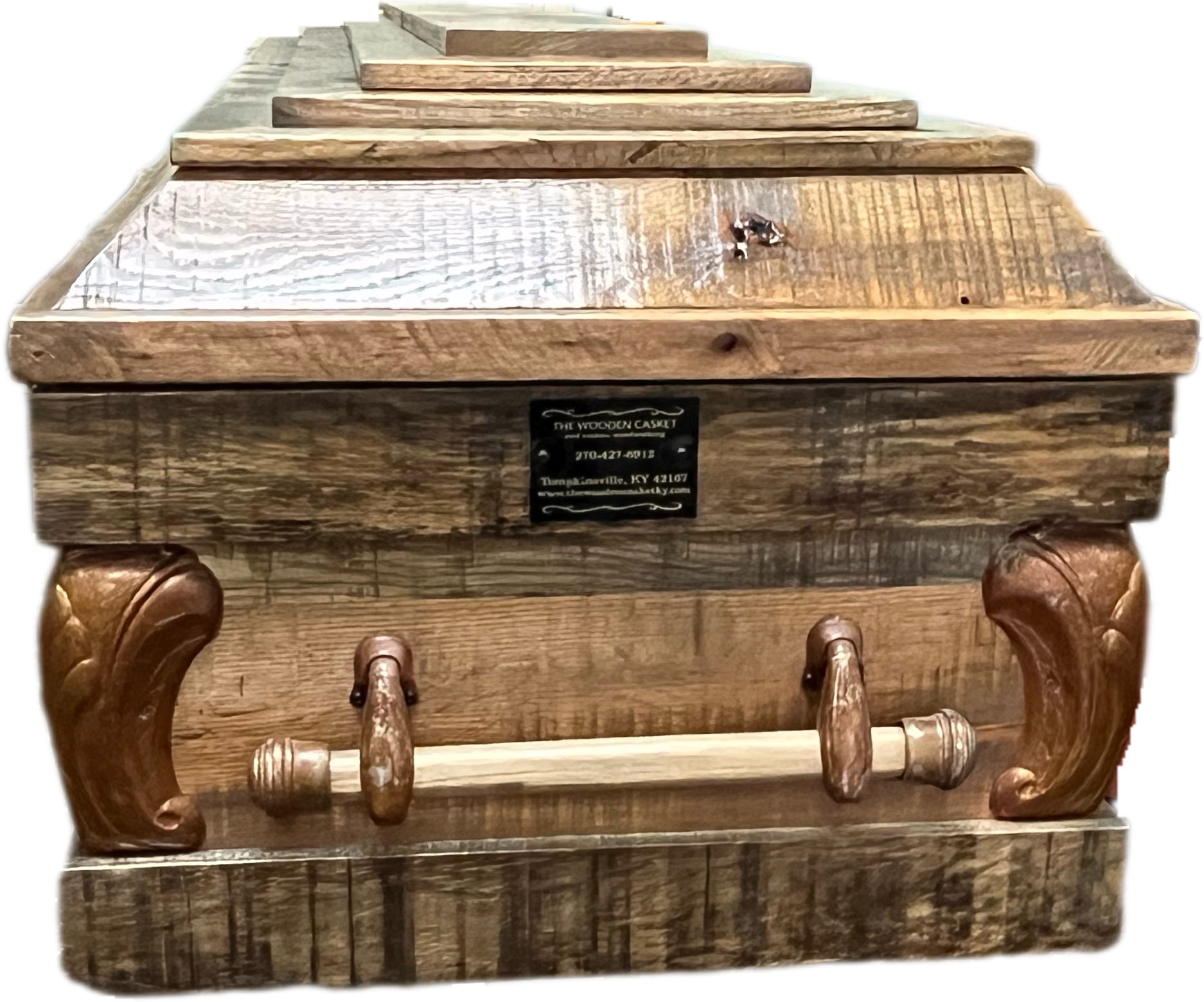 Rustic Casket Barn Wood Casket | The Wooden Casket LLC